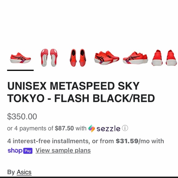 Asics Metaspeed Sky Carbon Plated Racing Shoe - Picture 5 of 5